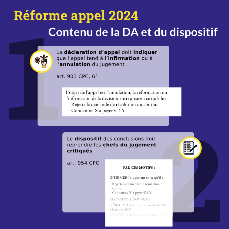 Réforme de la procédure d'appel : une entrée en vigueur au 1er septembre 2024