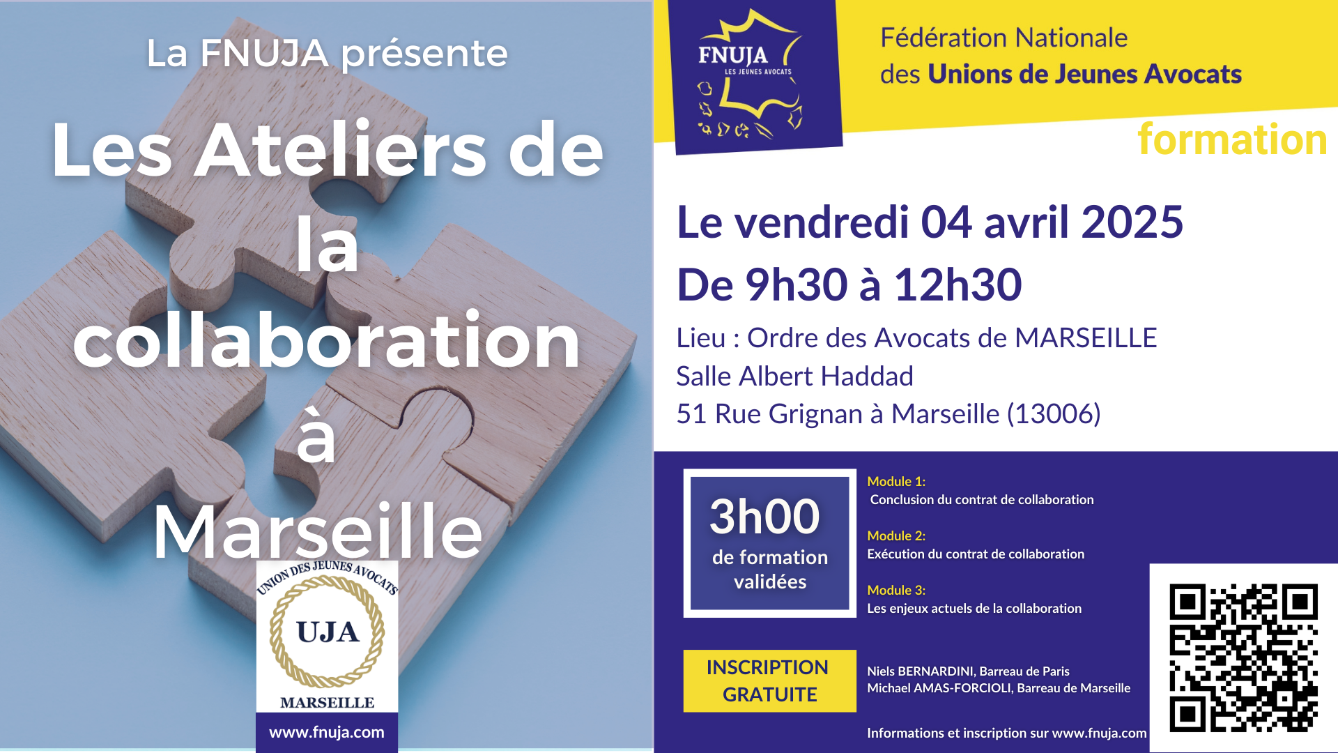 Les Ateliers de la collaboration de la FNUJA à Marseille