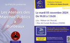 Les Ateliers des Marchés public de la FNUJA à Bordeaux