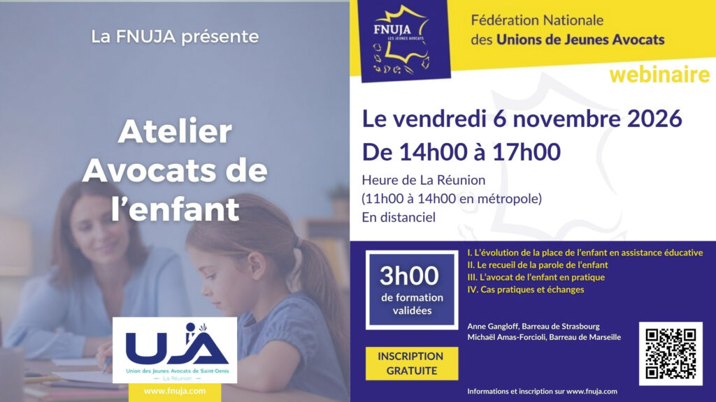 Atelier Avocats de l’enfant de la FNUJA