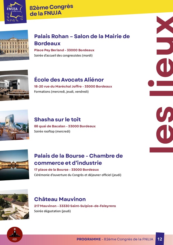82ème congrès de la FNUJA à Bordeaux : « Jeunes Avocats, Grands crus de Demain »