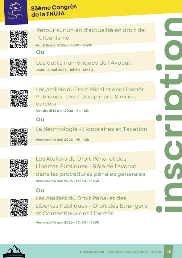 83ème congrès de la FNUJA à Grenoble : « Les jeunes avocats prennent de la hauteur »