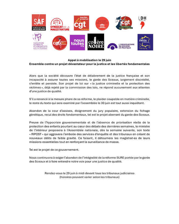 Communiqués de presse