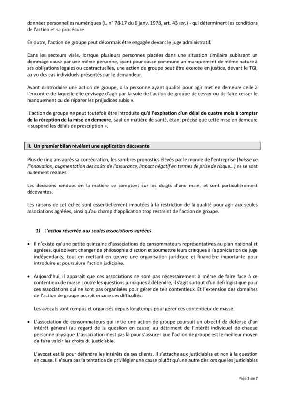 Audition à l'Assemblée Nationale de la FNUJA "action groupe"