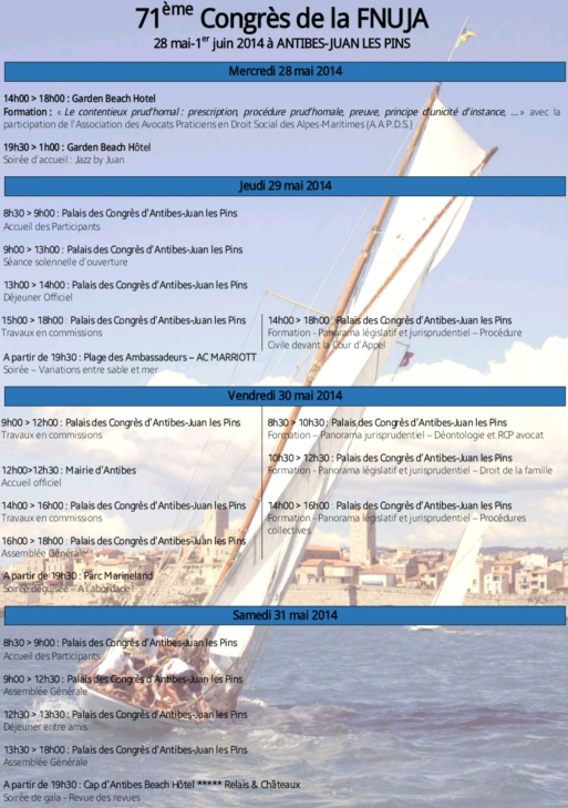 CONGRES 2014 : Les jeunes avocats gardent le cap