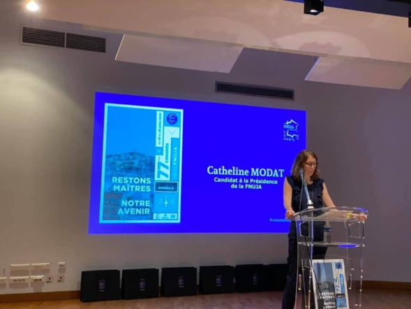 Discours de Catheline Modat - Nouvelle Présidente de la FNUJA