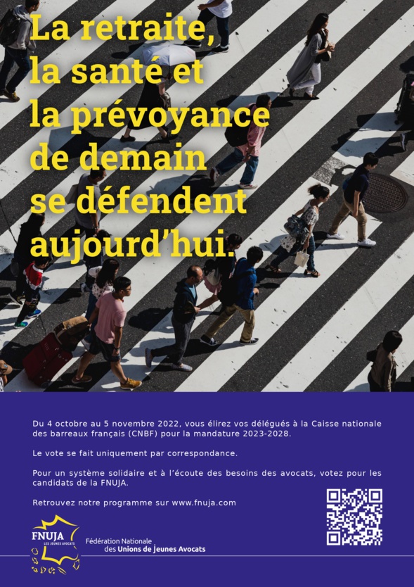 Élections des délégués CNBF 2022 : votez FNUJA !