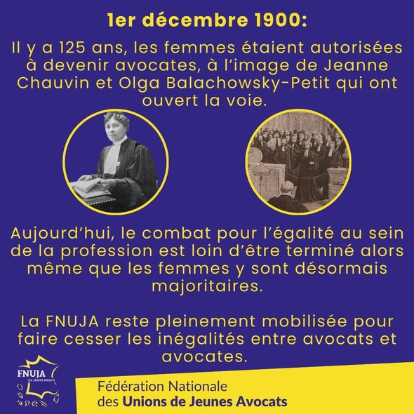 Il y a 125 ans, une loi reconnaissait aux femmes la possibilité de devenir avocates