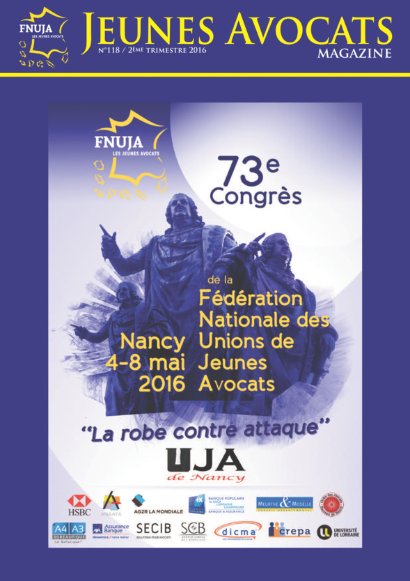 JEUNES AVOCATS MAGAZINE N°118 - SPECIAL CONGRES