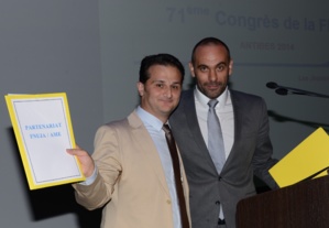 Hirbod DEHGHANI-AZAR, Président de l'AME et Roland RODRIGUEZ, Président (2013/2014) de la FNUJA
