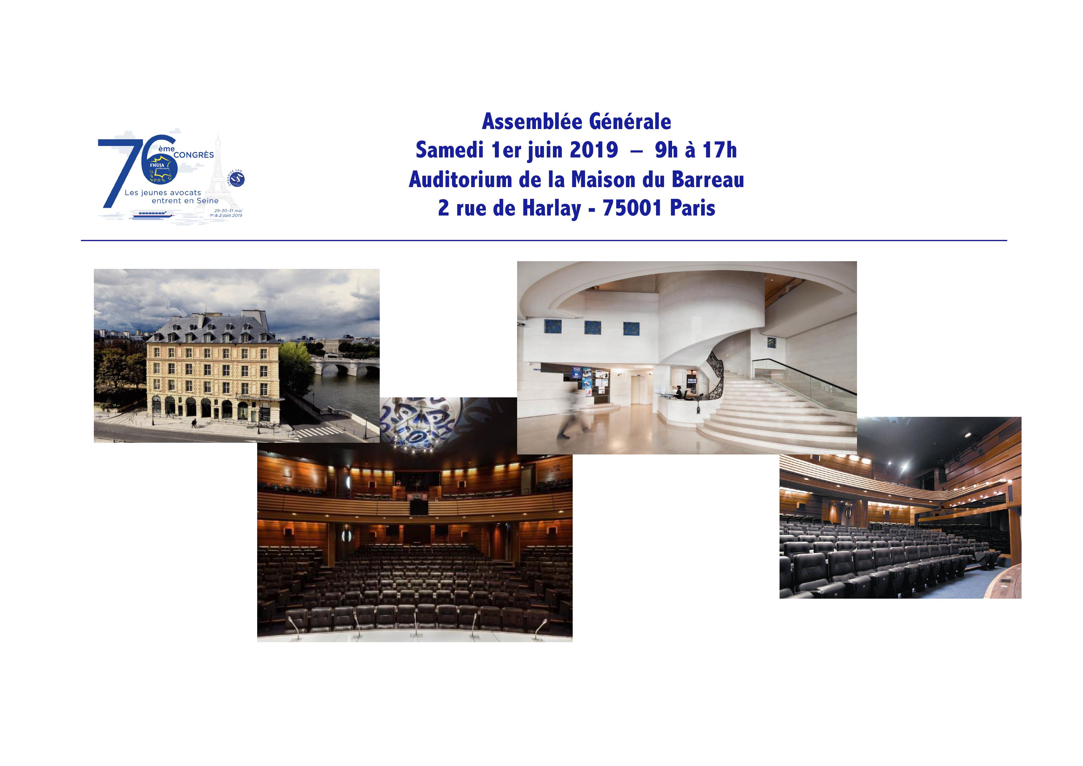 Les jeunes avocats entrent en Seine ! 76ème Congrès de la FNUJA à Paris du 29 mai au 2 juin 2019 !!!
