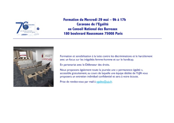 Les jeunes avocats entrent en Seine ! 76ème Congrès de la FNUJA à Paris du 29 mai au 2 juin 2019 !!!