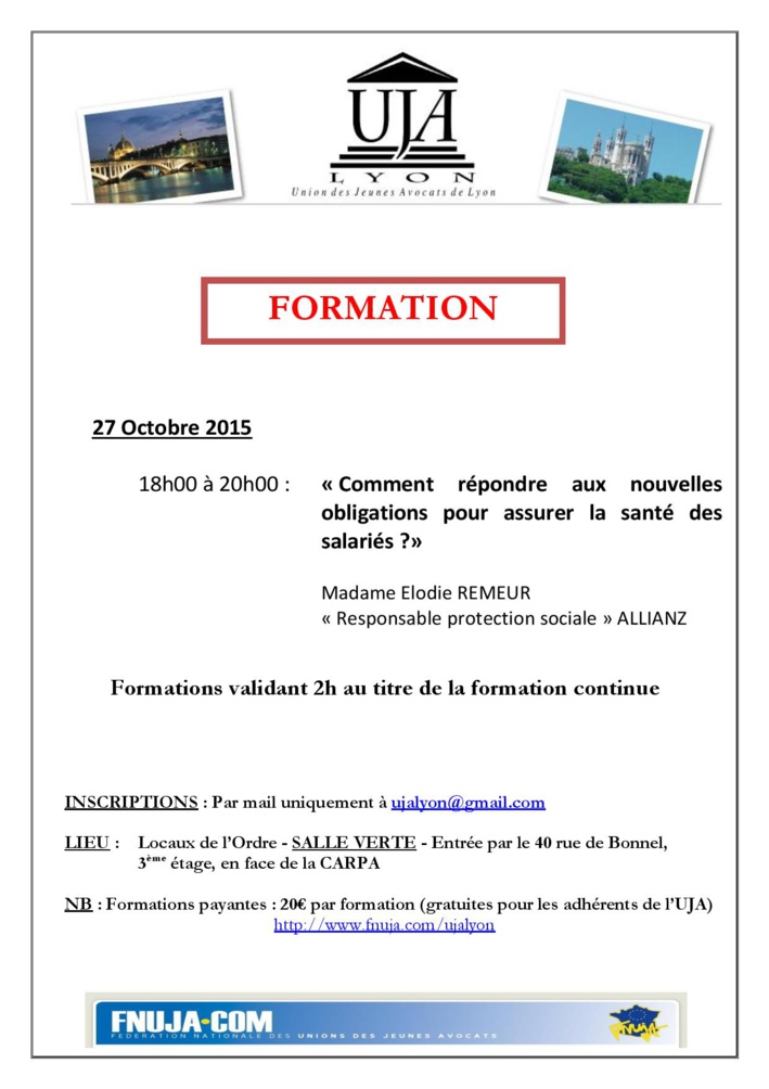 LYON - Formation: Comment répondre aux nouvelles obligations pour assurer la santé des salariés ?