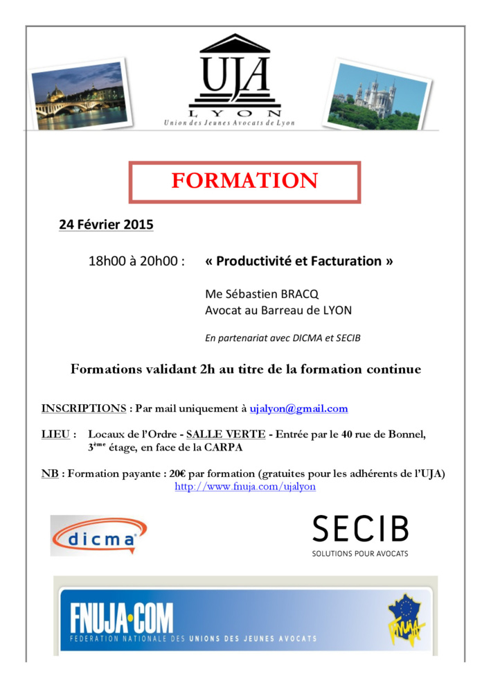 LYON - Formation: Productivité et Facturation